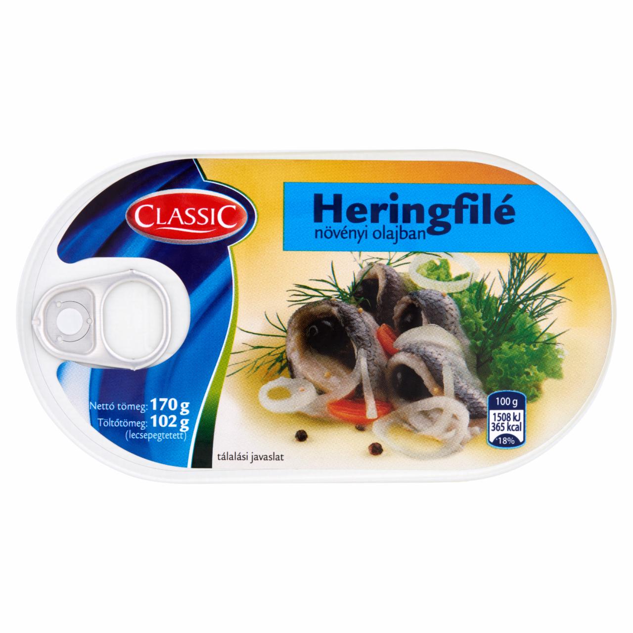 Képek - Classic heringfilé növényi olajban 170 g