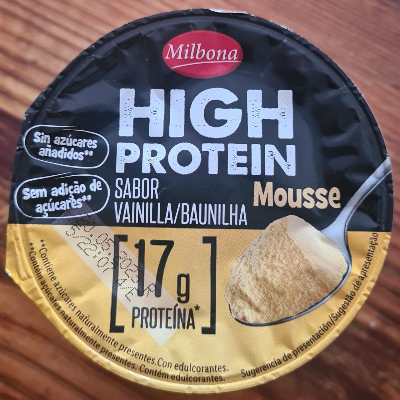 Képek - High protein Mousse Vanília Milbona