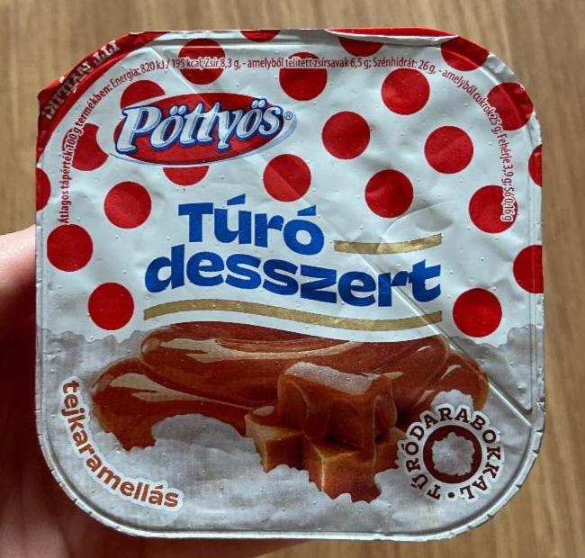 Képek - Pöttyös tejkaramellás túró desszert 115 g