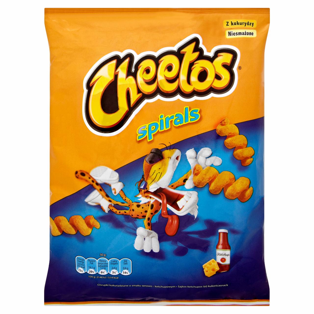 Képek - Cheetos Spirals Sajtos-ketchupos ízű kukoricasnack 50 g