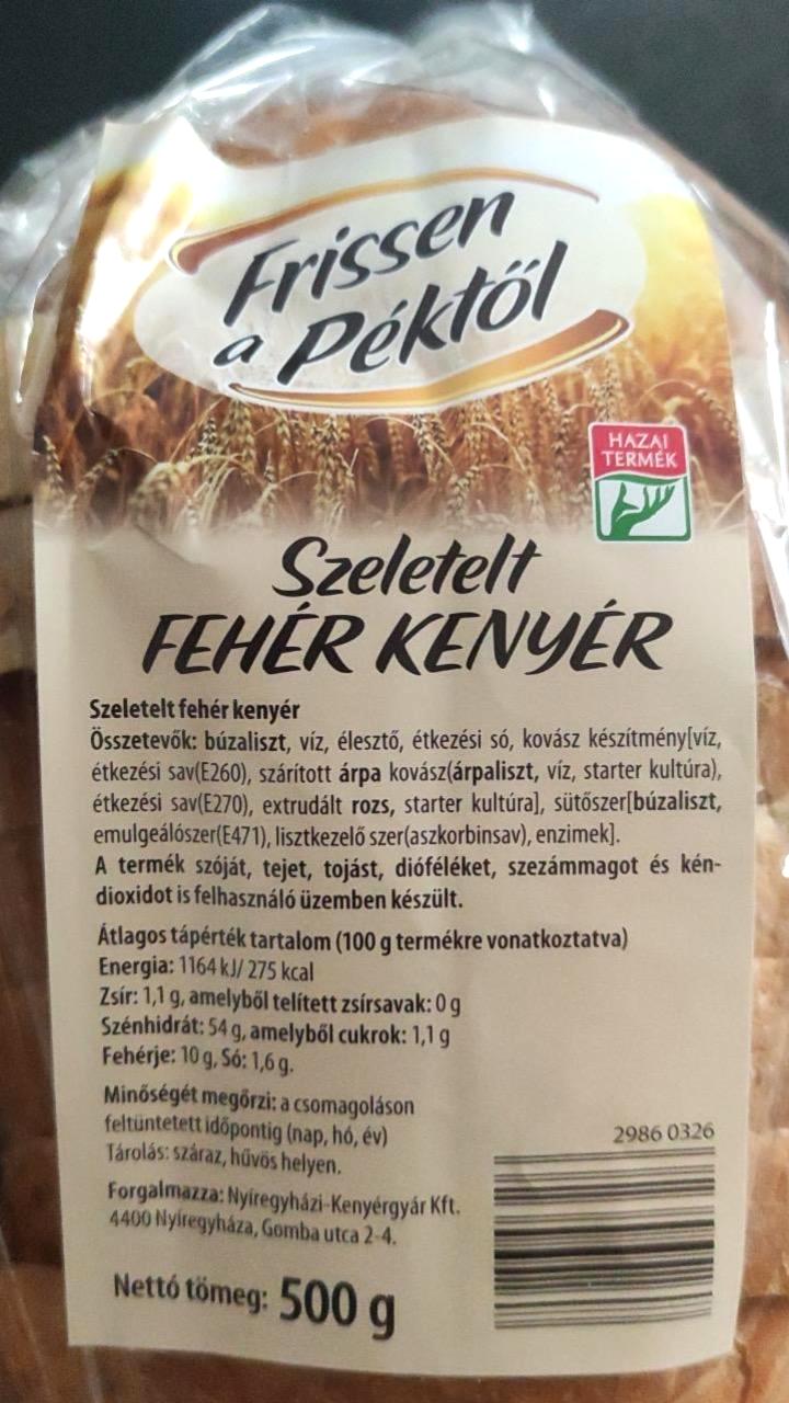 Képek - Szeletelt fehér kenyér Frissen a Péktől