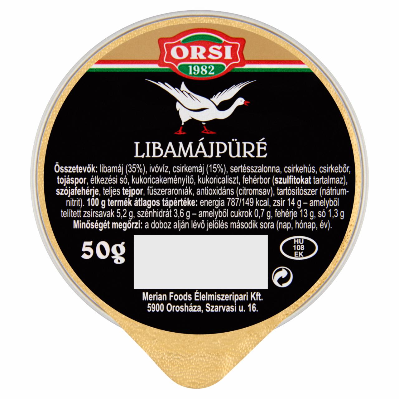 Képek - Orsi libamájpüré 50 g