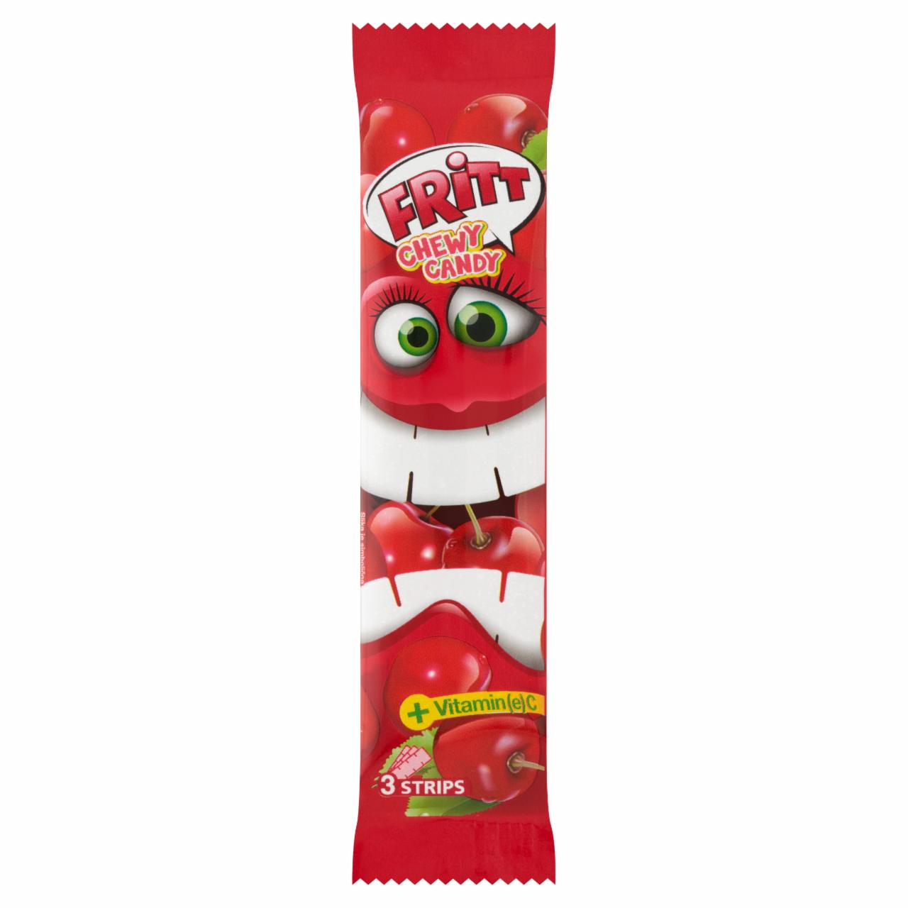 Képek - Fritt cseresznye ízesítésű rágócukorka C-vitaminnal 3 x 11,7 g (35 g)