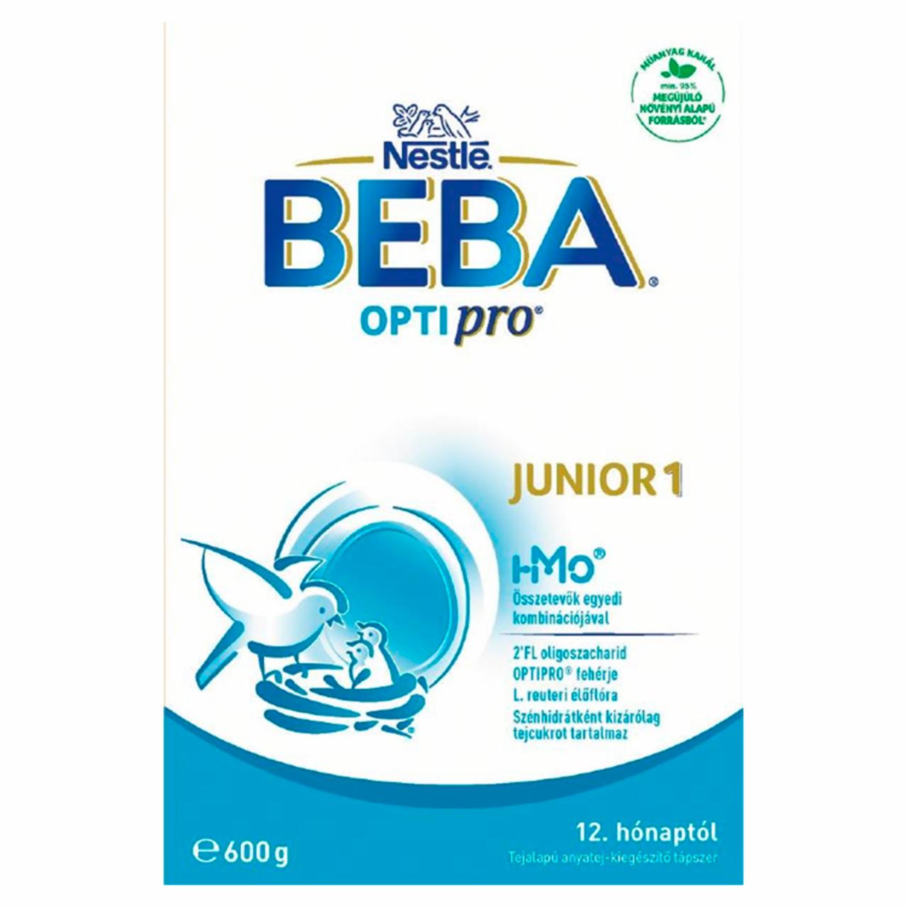 Képek - Beba Optipro Junior 1 tejalapú anyatej-kiegészítő tápszer 12. hónapos kortól 2 x 300 g (600 g)