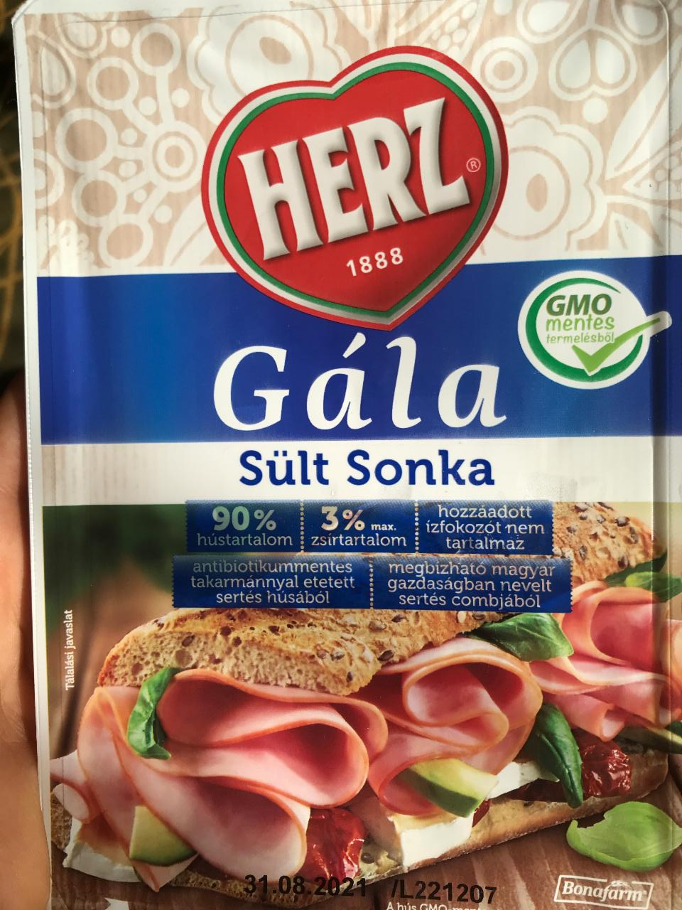 Képek - HERZ szeletelt sült sonka 90 g