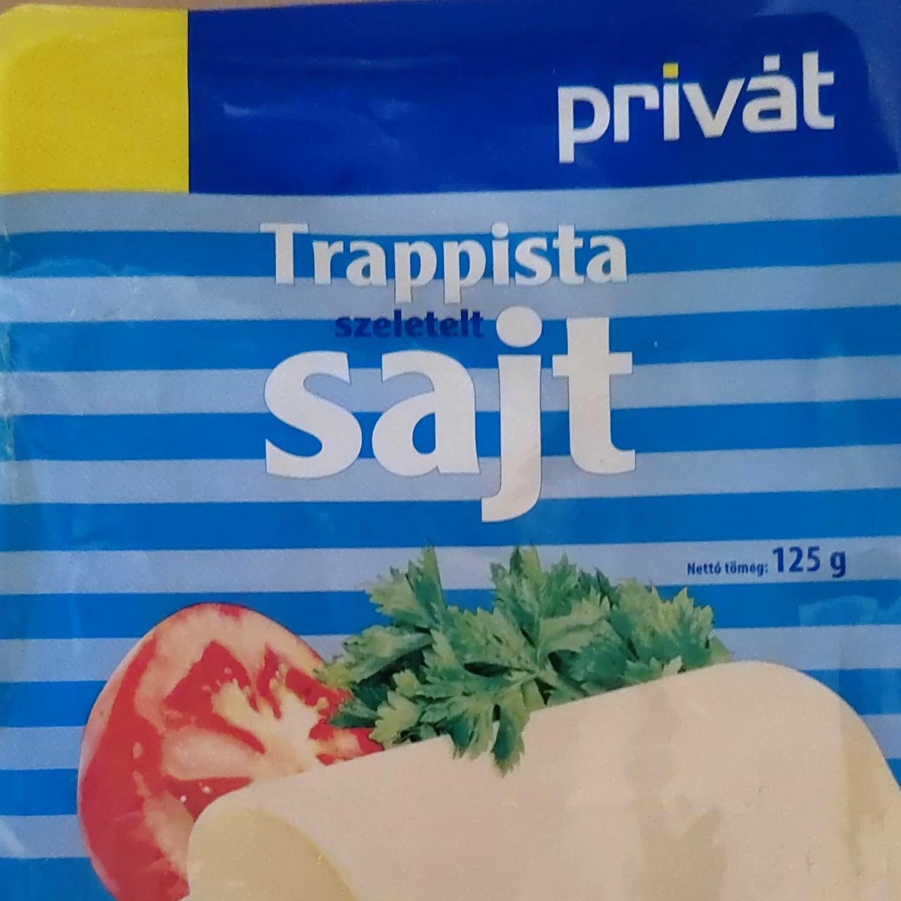 Képek - Trappista szeletelt sajt Privát