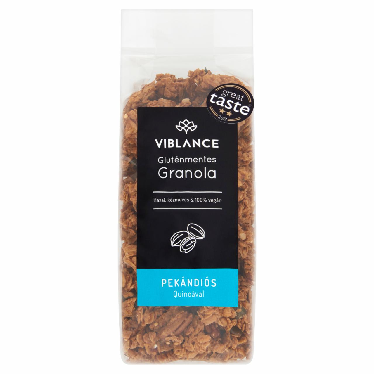 Képek - Viblance gluténmentes granola pekándiós quinoával 250 g