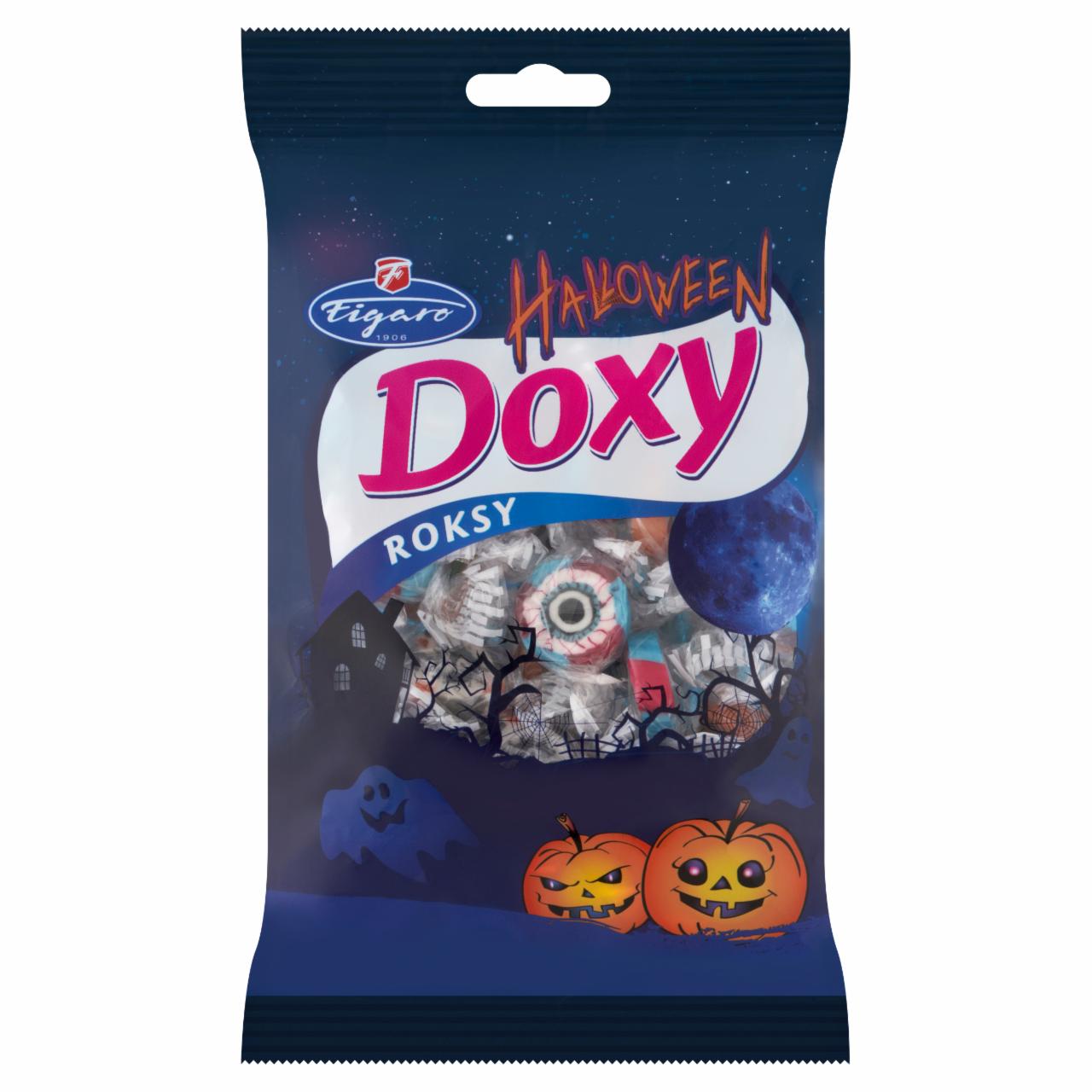 Képek - Figaro Haloween Doxy Roksy vegyes gyümölcs ízű cukorkák 200 g 