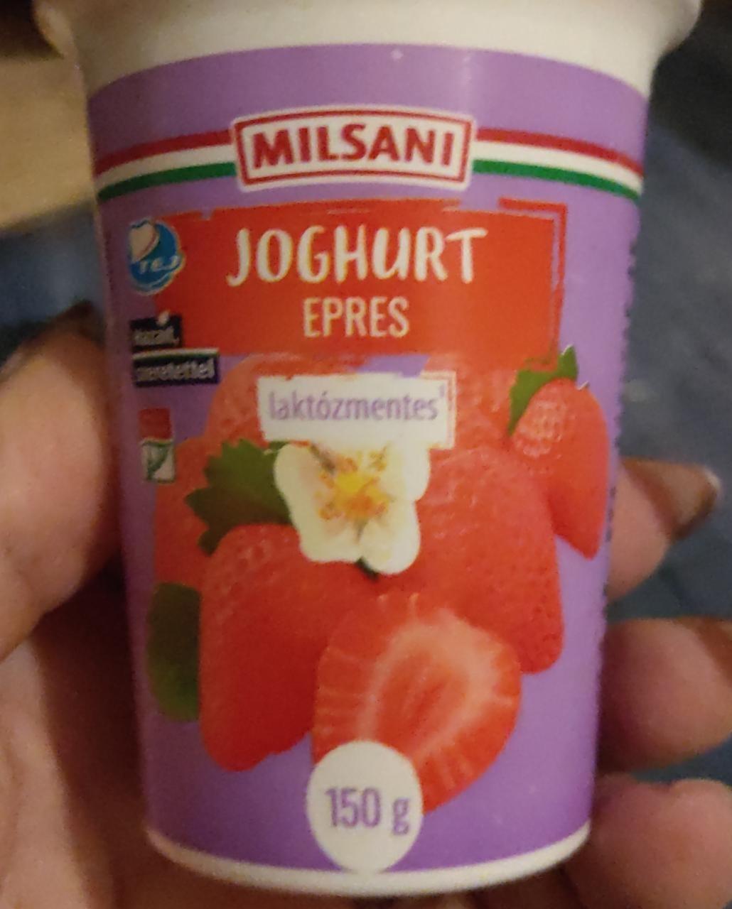 Képek - Joghurt epres laktózmentes Milsani