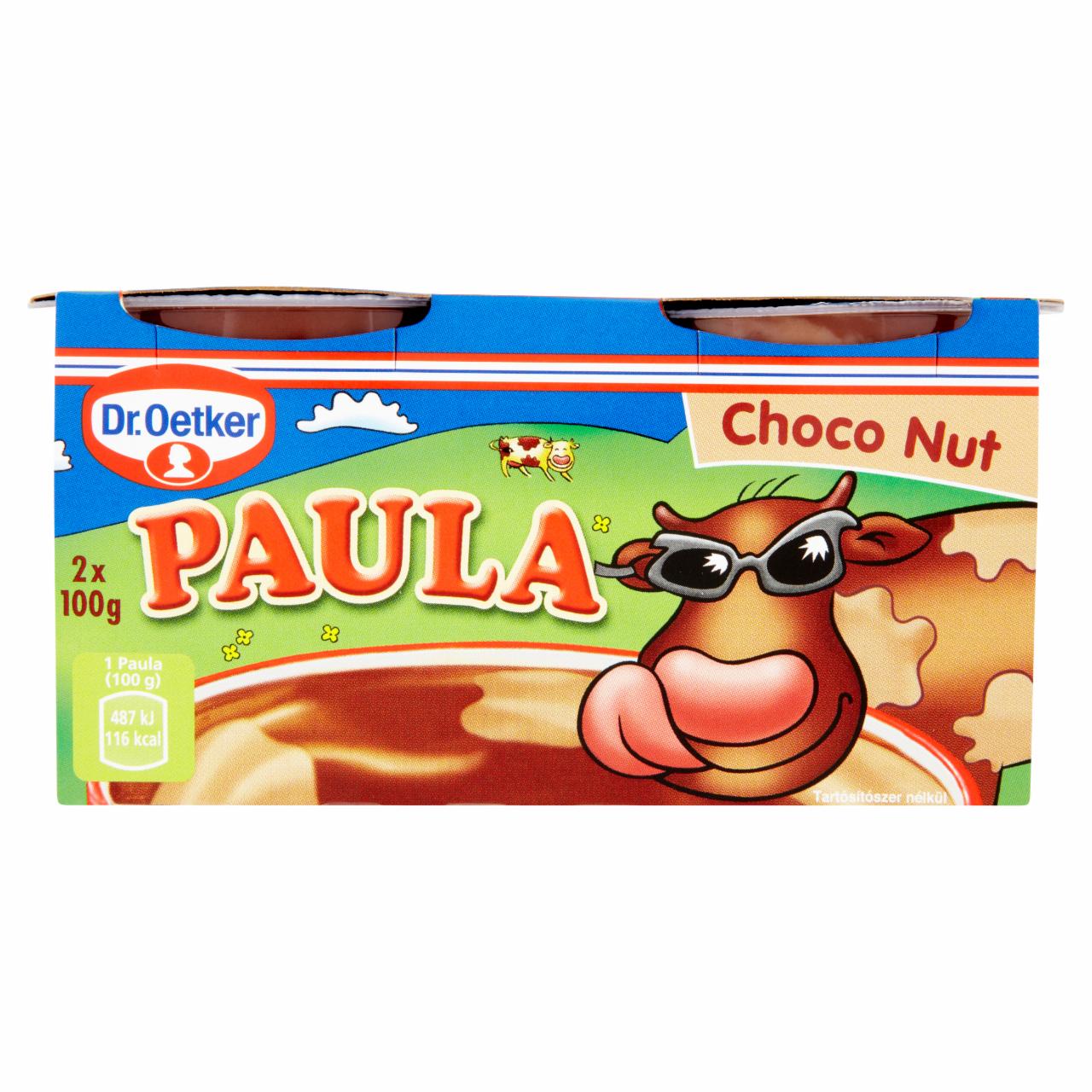 Képek - Dr. Oetker Paula csokoládéízű puding csokoládéízű-törökmogyoróízű pudinggal 2 x 100 g