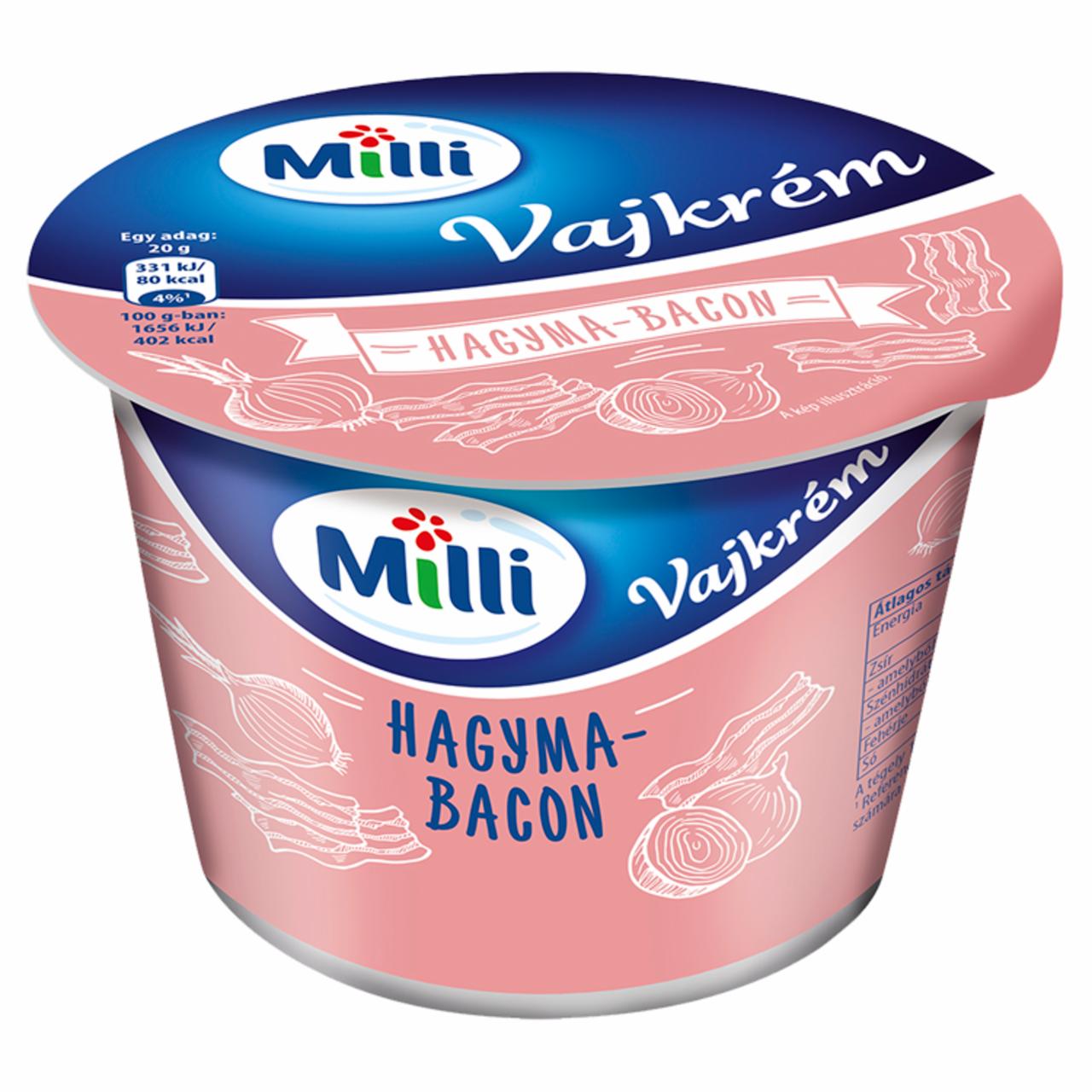 Képek - Milli hagyma-bacon ízű vajkrém 200 g