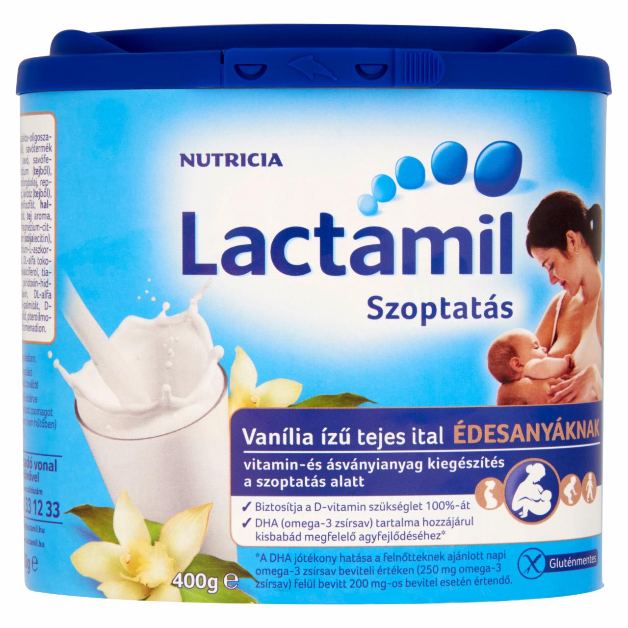 Képek - Lactamil vanília ízű tejes ital édesanyáknak 400 g