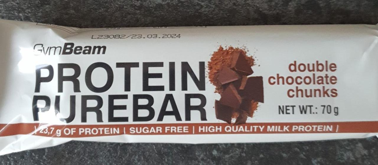 Képek - Protein purebar Double chocolate chunks Gymbeam