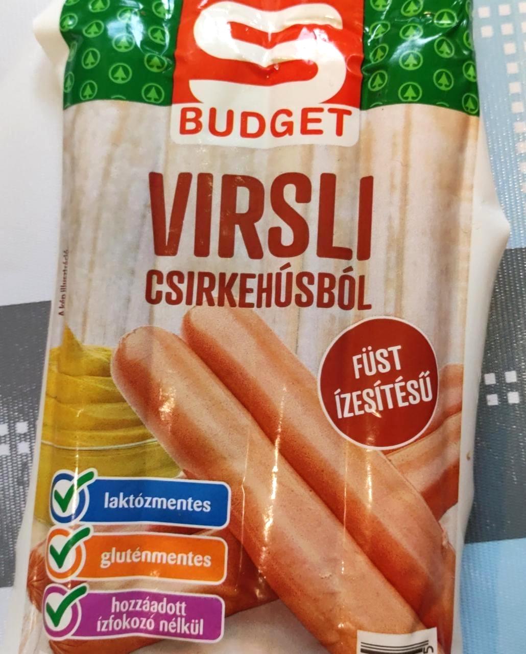 Képek - Virsli csirkehúsból, füst ízesítésű S Budget