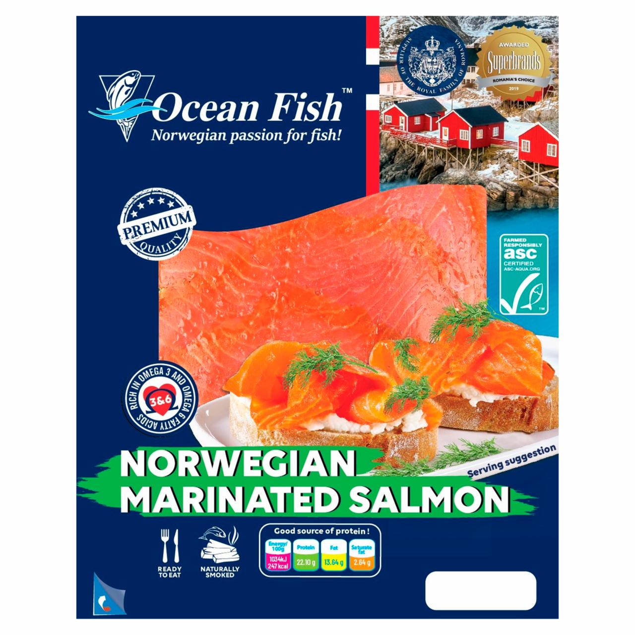 Képek - Ocean Fish norvég marinált lazac filé 150 g