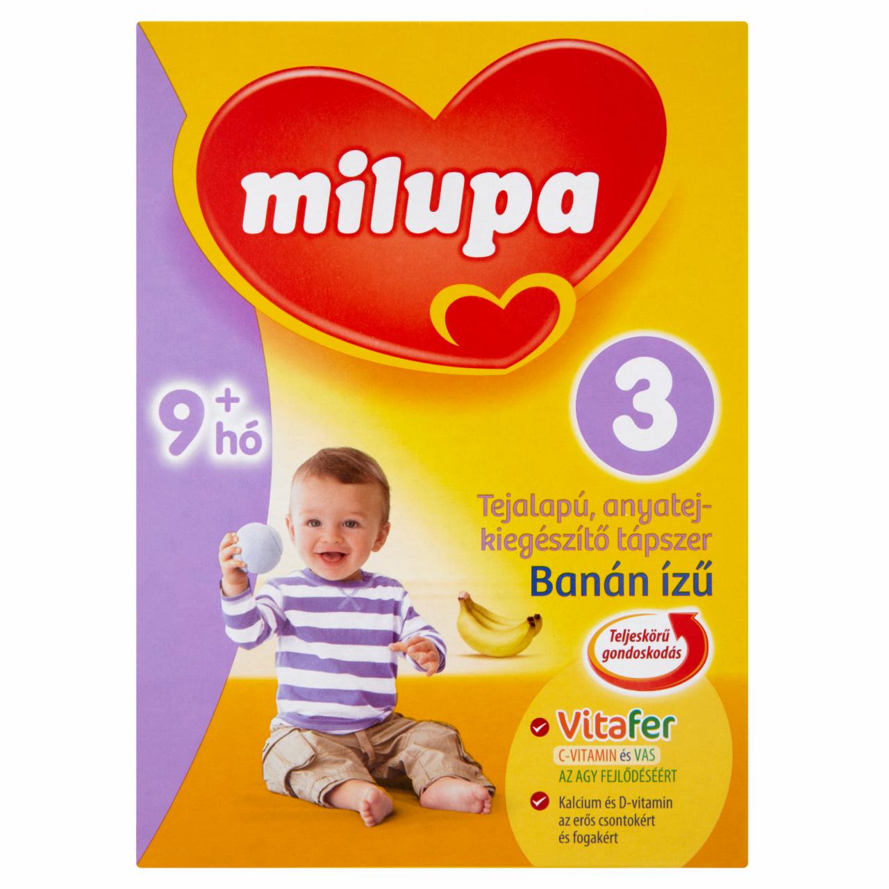 Képek - Milupa 3 tápszer banán ízű 9 hó+ 600 g