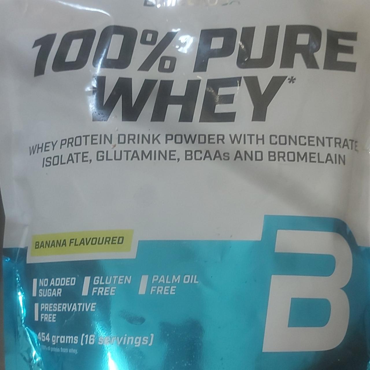 Képek - 100% pure whey protein drink powder Banana flavoured BioTechUSA