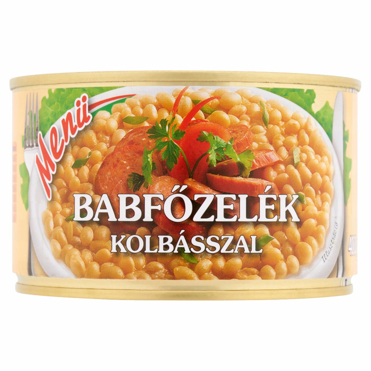 Képek - Menü babfőzelék kolbásszal 400 g